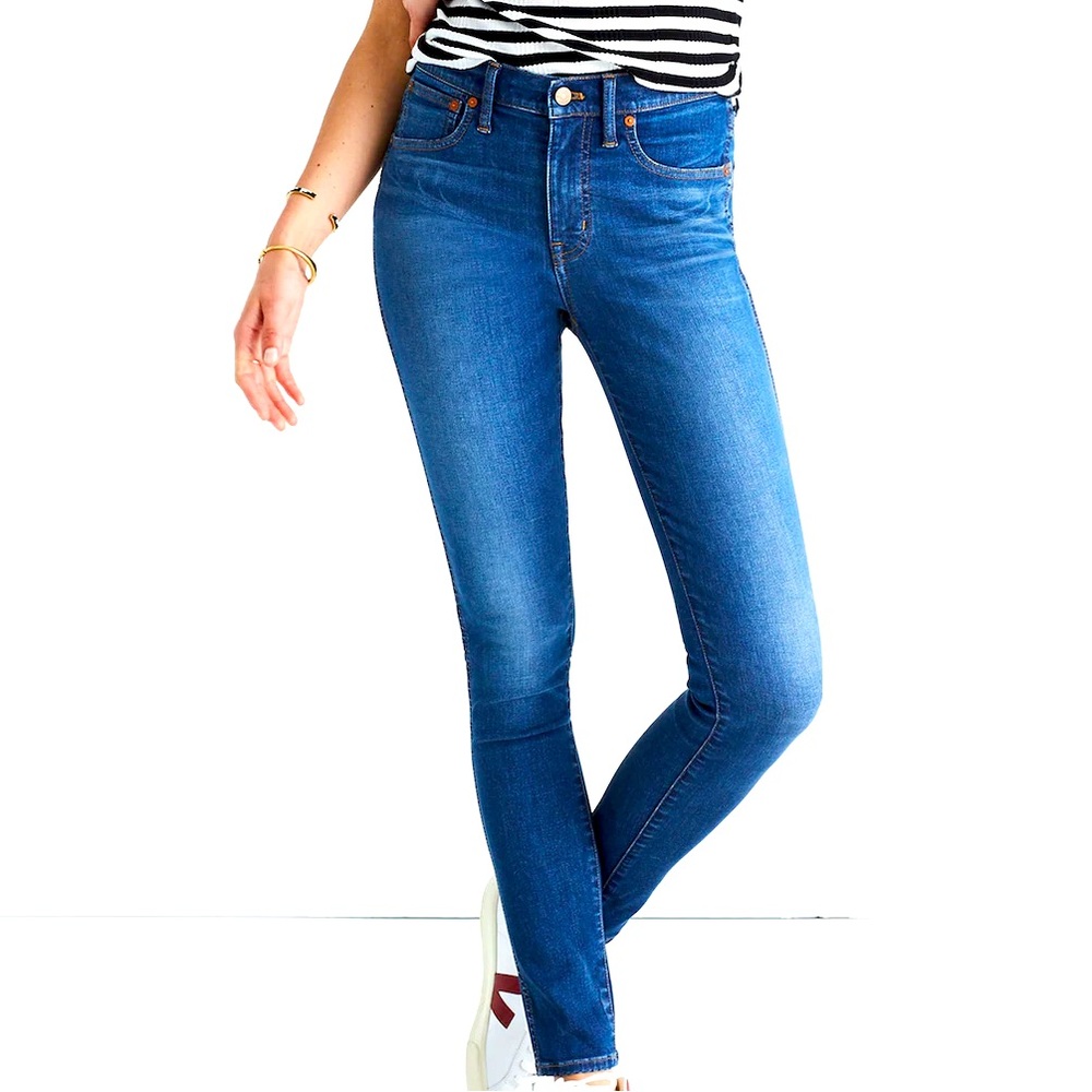 NWOT Madewell Women’s 9” High Rise Skinny Jeans in Patty Wash, size 24